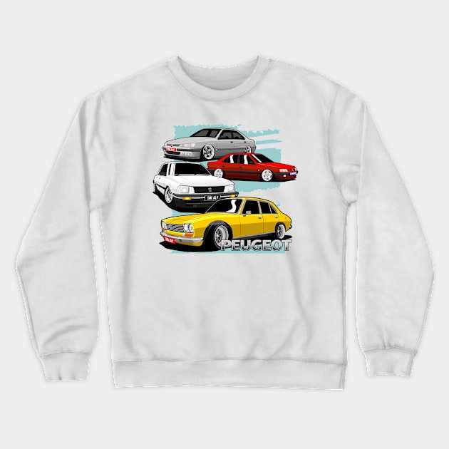 peugeot Crewneck Sweatshirt by small alley co